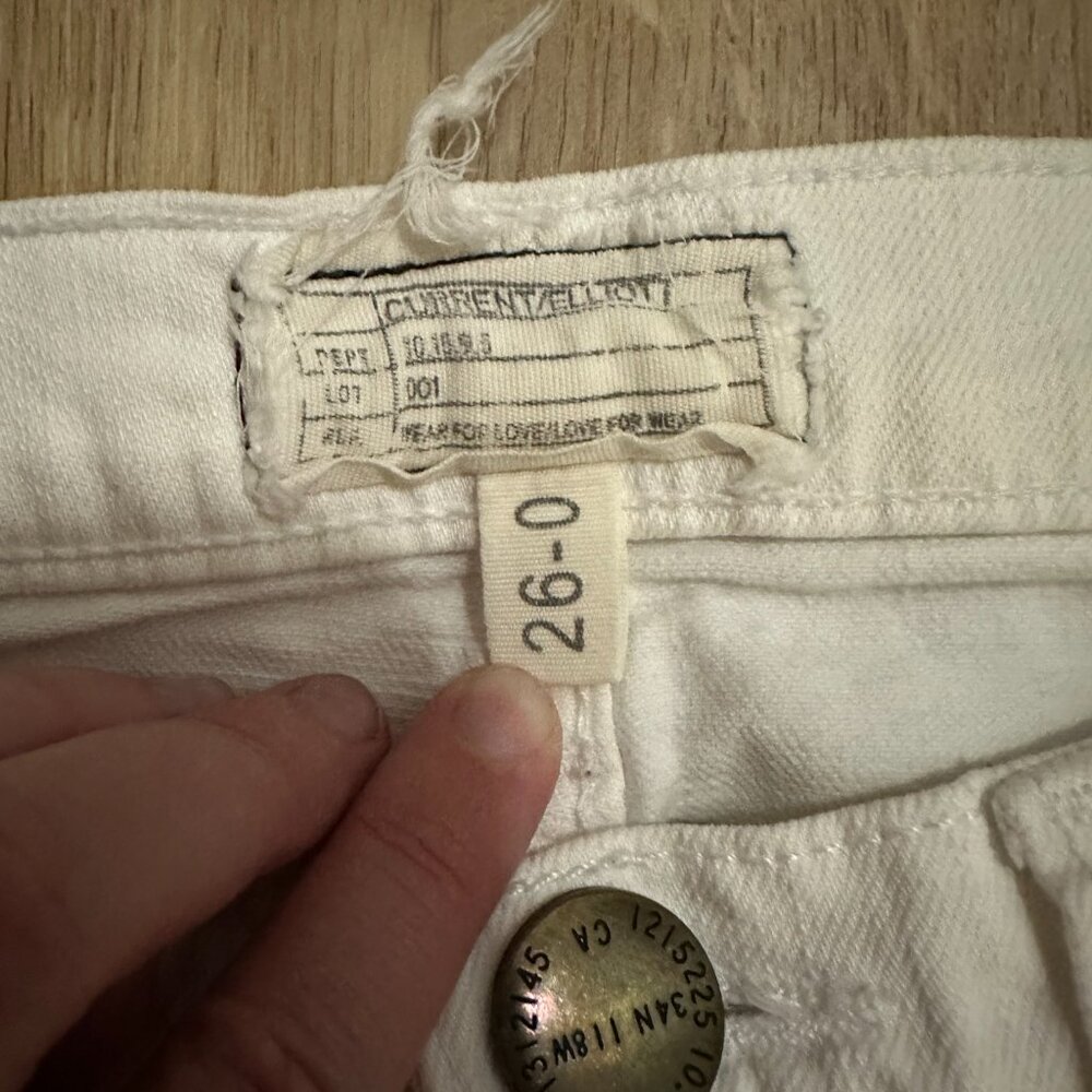 CURRENT/ELLIOT The Stiletto Jean in White - 26 - Picture 2 of 5